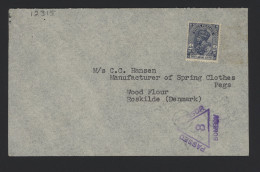 India 1940's Censored Cover To Denmark__(12315) - Other & Unclassified
