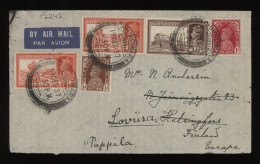 India 1937 Chhindwara Air Mail Cover To Finland__(12242) - Luftpost