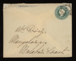 India 1887 Half Anna Stationery Envelope__(12507) - Enveloppes