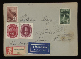 Hungary 1947 Kiralyhalom Censored Air Mail Cover To Finland__(10242) - Covers & Documents