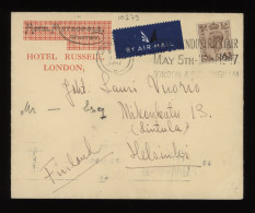 Great Britain 1947 London Air Mail Cover To Finland__(10279) - Briefe U. Dokumente