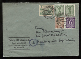 Germany Stadt Berlin 1946 Brandenburg Business Cover To Krielow__(9348) - Berlin & Brandenburg