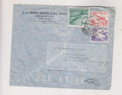 CHILE  1958 SANTIAGO  Airmail Cover To Austria - Chili