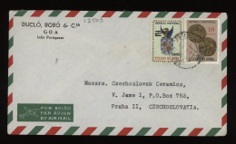 Portuguese India 1961 Air Mail Cover To Czechoslovakia__(12509) - India Portoghese