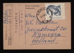 Poland 1961 Koszalin Card To Netherlands__(10143) - Cartas & Documentos