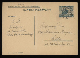 Poland 1938 Zakopane Stationery Card To Lodi__(10144) - Ganzsachen