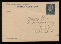 Poland 1938 Zakopane Stationery Card To Krakow__(8454) - Ganzsachen