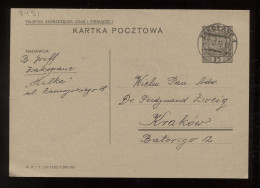 Poland 1935 Zakopane Stationery Card To Krakow__(8491) - Entiers Postaux