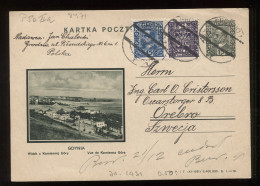 Poland 1932 Grodno Stationery Card To Sweden __(8471) - Postwaardestukken