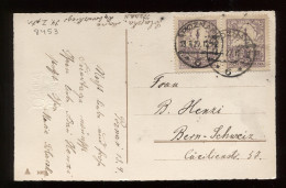 Poland 1927 Poznan Postcard To Switzerland__(8453) - Lettres & Documents