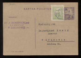 Poland 1928 Limanowej Stationery Card To Krakow__(8488) - Ganzsachen