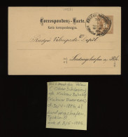 Poland 1886 Krakow Bahnhof Stationery Card To Ludwigshafen__(10931) - Entiers Postaux