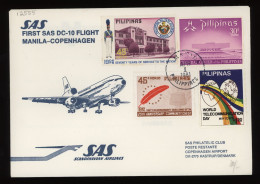 Philippines 1981 SAS First Flight Cover To Denmark__(12555) - Filippine