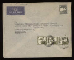 Palestine 1946 Haifa Air Mail Cover To Sweden__(12327) - Palestine