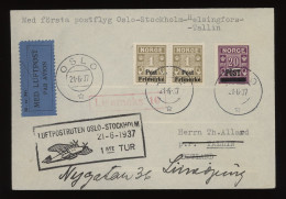 Norway 1937 Oslo Air Mail Cover__(12241) - Lettres & Documents