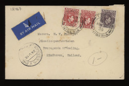 Nigeria 1918 Air Mail Cover To Netherlands__(12467) - Briefe U. Dokumente