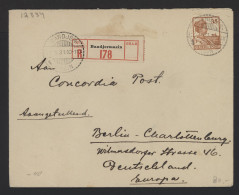 Netherlands Indies 1931 Bandjermasin Registered Cover To Germany__(12334) - Nederlands-Indië