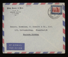 Jordan 1950's Jerusalem Air Mail Cover To Germany__(12382) - Jordanien