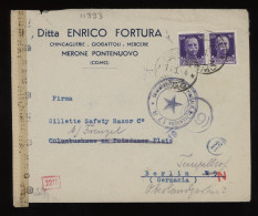Italy 1944 Merone Censored Business Cover To Berlin__(11393) - Poststempel