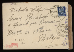 Italy 1942 Alba Censored Cover__(11347) - Storia Postale