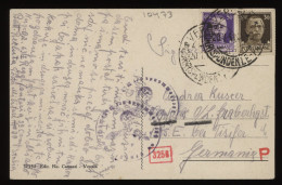 Italy 1941 Vercelli Censored Postcard To Germany__(10473) - Storia Postale