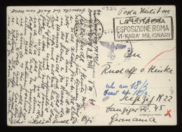 Italy 1941 Trieste Censored Postcard To Germany__(11327) - Storia Postale