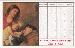 Calendarietto - Orfanotrofio Antoniano Maschile - Matteo Agosta - Vizzini - Catania - Anno 1968 - Tamaño Pequeño : 1961-70