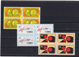 Cuba Nº 550 Al 552 En Bloque De Cuatro - Ungebraucht