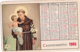 Calendarietto - Orfanotrofio Antoniano Maschile - Messina - Anno 1965 - Petit Format : 1961-70