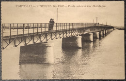 PORTUGAL FIGUEIRA DA FOZ -PONTE SOBRE O RIO MONDEGO 1920 - Coimbra