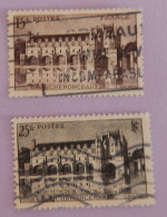 FRANCE YT 610/611 OBLITERES "CHATEAU DE CHENONCEAUX" ANNÉE 1944 - Usati