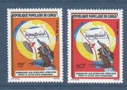 Congo, **, Yv 823, 824, Mi 1118, 1119, SG 1114, 1115, Écrivains Africains Anti-apartheid, - Mint/hinged