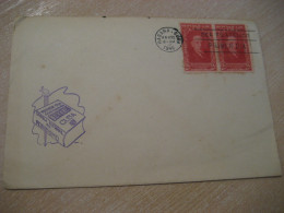 HABANA 1946 Manuel Marquez Sterling Escuela Periodismo Journalism Press Pair Stamp FDC Cancel Cover America - Otros & Sin Clasificación