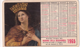 Calendarietto - Orfanotrofio Maschile - Madonna Della Missericordia - Rimini - Anno 1965 - Tamaño Pequeño : 1961-70