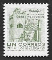 SE)1975-76 MEXICO, COLONIAL ARCHAEOLOGY, HIDALGO AND CONVENT 1P SCT1095, MNH - Mexico