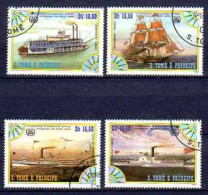 Saint Thomas Et Prince 1984 Bateaux (65) Yvert N° 810 à 813 Oblitérés Used - São Tomé Und Príncipe