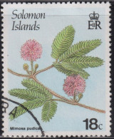 1987 Salomoninseln ° Mi:SB 640, Sn:SB 583, Yt:SB 612, Sg:SB 583, Mimosa Pudica, Flowering Plants - Salomon (Iles 1978-...)