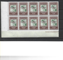 1953 JORDANIE 279A** Pétra, Mosquée, Surchargé, Bord De Feuille De 10 Timbres - Jordanien