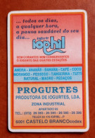 Petit Calendrier De Poche Yaourt Iophil.  Portugal - Klein Formaat: 1981-90