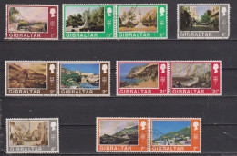 Timbres Oblitérés De Gibraltar 1971 Hier Et Aujourd'hui - Gibraltar