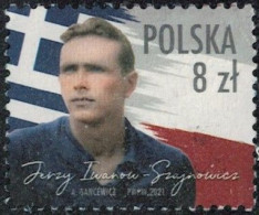 Pologne 2021 Used Jerzy Iwanow-Szajnowicz Athlète Polono-grec Résistant Y&T PL 4842 SU - Oblitérés