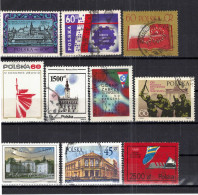 CHCT84 - Poland Mix - 10 Stamps, Mono Series (1 Stamp), Used, Poland - Gebraucht