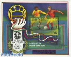 Dominica 1989 World Cup Football S/s, Mint NH, Sport - Football - Dominikanische Rep.