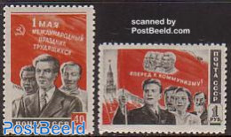 Russia, Soviet Union 1950 60 Years Labour Day 2v, Unused (hinged), Various - Union - Neufs