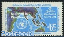 Sri Lanka (Ceylon) 1972 ECAFE 1v, Mint NH, History - Various - United Nations - Maps - Geografía