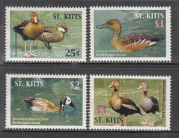 2005 St. Kitts Ducks Complete Set Of 4 MNH - St.Kitts Und Nevis ( 1983-...)