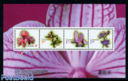 Canada 2010 Orchids S/s, Mint NH, Nature - Flowers & Plants - Orchids - Neufs