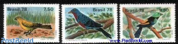 Brazil 1978 Birds 3v, Mint NH, Nature - Birds - Neufs