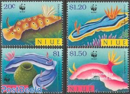 Niue 1999 WWF 4v, Mint NH, Nature - Shells & Crustaceans - World Wildlife Fund (WWF) - Maritiem Leven