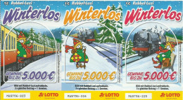 ALLEMAGNE 3 TICKETS DE LOTERIE SPECIMEN - Billetes De Lotería